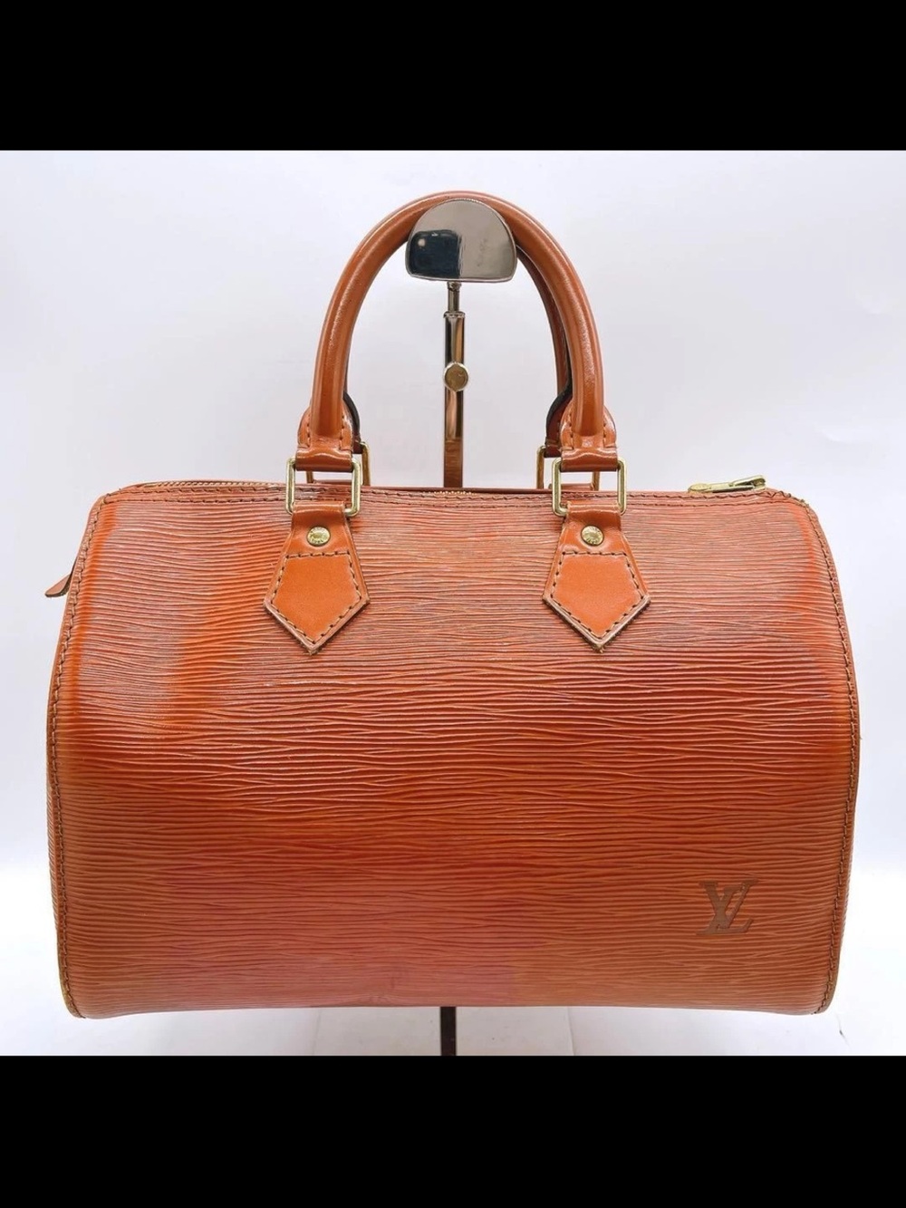 Louis Vuitton Tan Epi Leather Speedy-Style Top Handle Bag